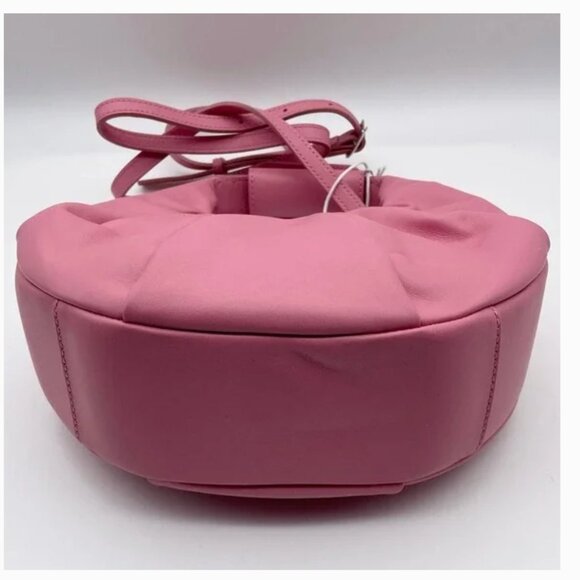 STAUD Soft Moon Bag In Bubblegum Pink - Picture 4 of 9